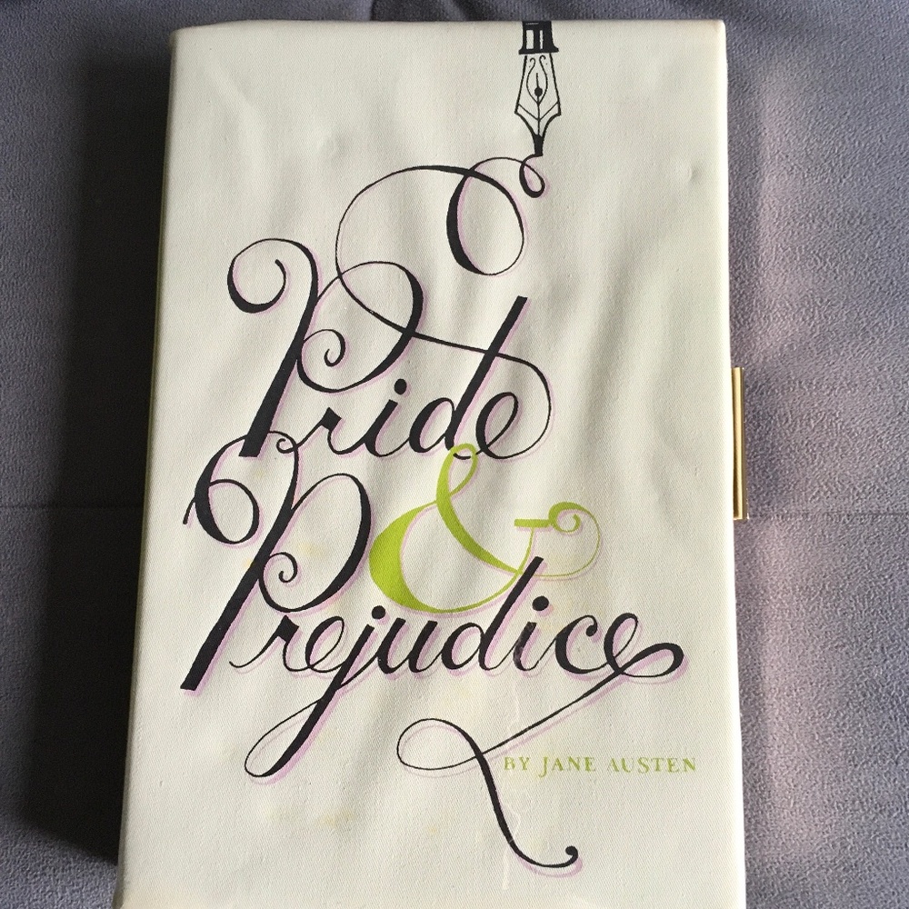 Kate Spade Pride & Prejudice Book Clutch Purse